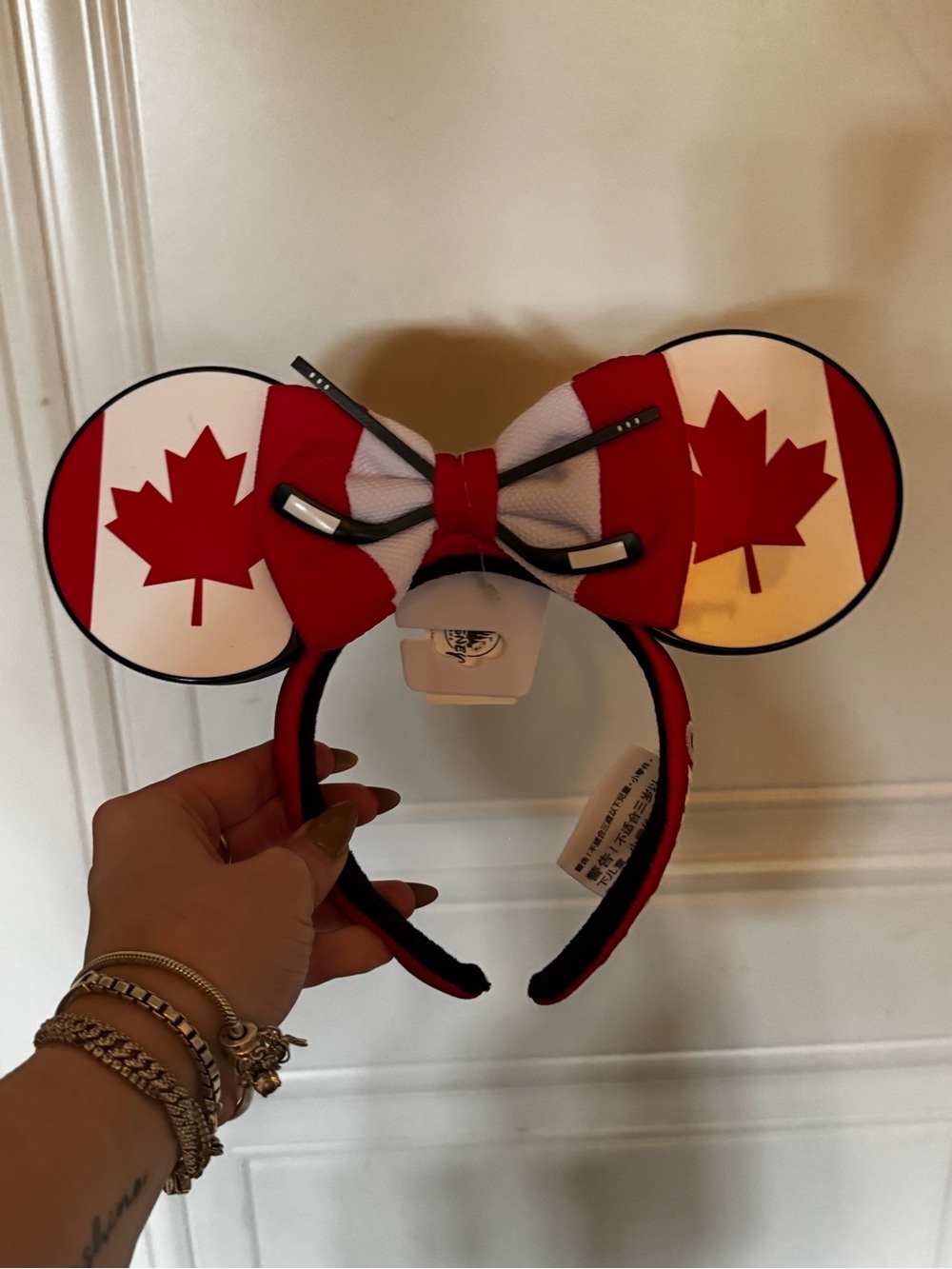 Canada Flag Minnie Ears Headband - Red & White